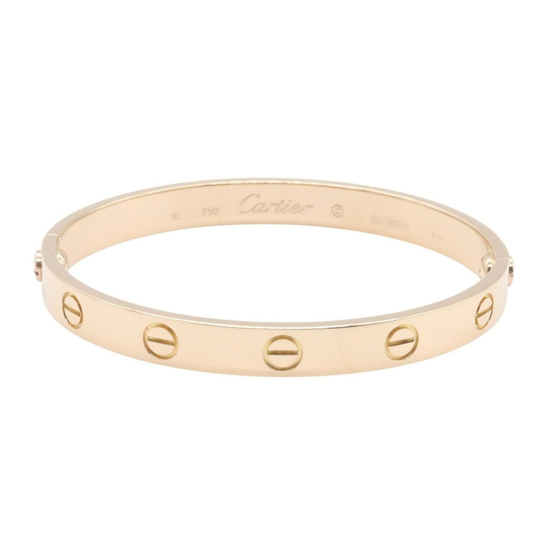 Cartier Love Bracelet, 18K Pink Gold (PG), Women's, Tone, B6081717