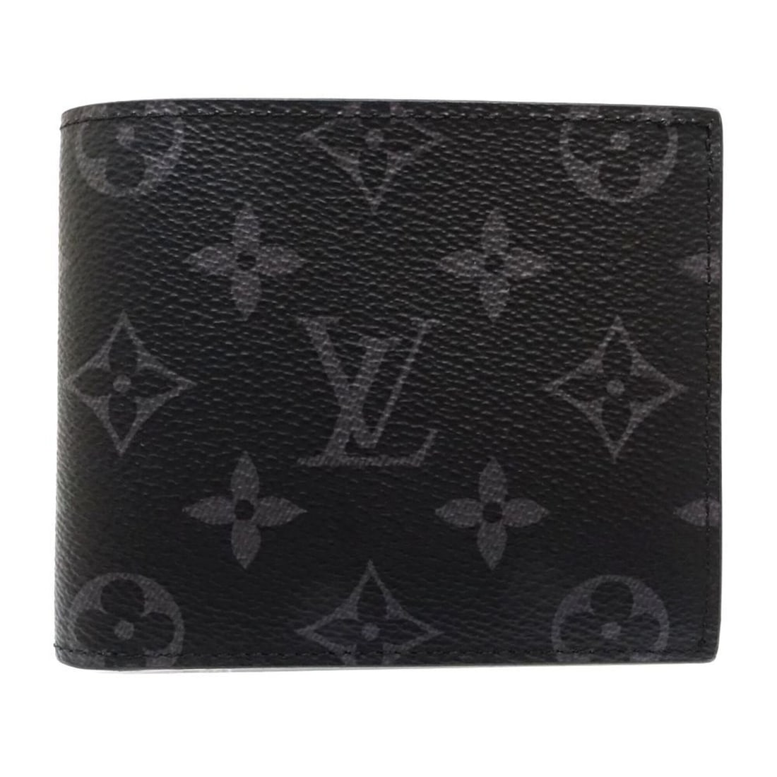 LOUIS VUITTON Louis Vuitton Monogram Eclipse Bi-fold Wallet M62545 Portefeuille Marco NM Noir Men's