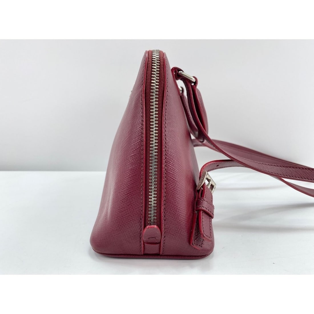 PRADA handbag, leather, red - 3