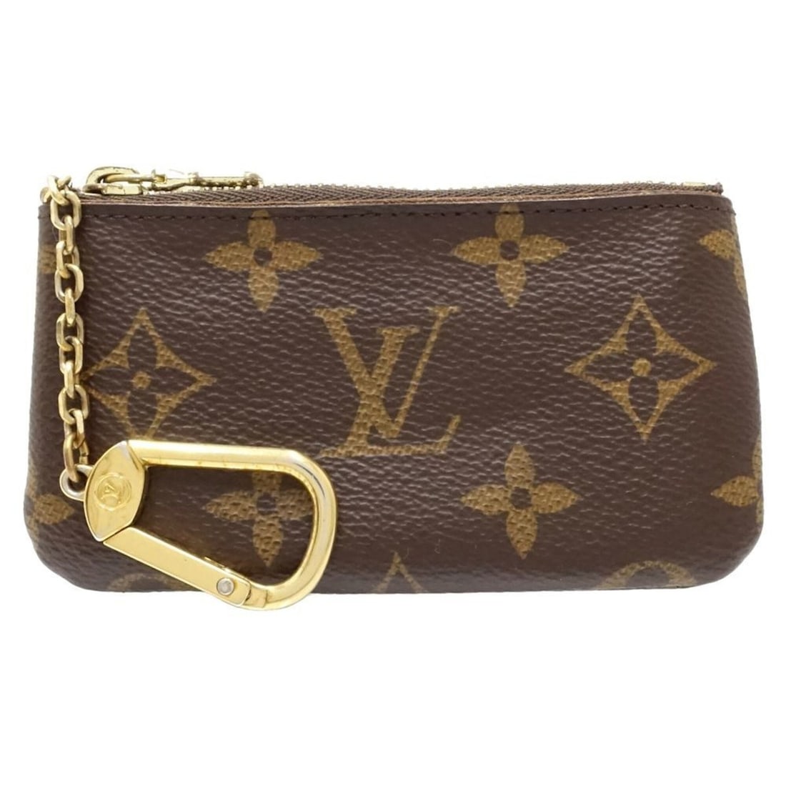 LOUIS VUITTON Louis Vuitton Monogram Wallet/Coin Case M62650 Pochette Clé Brown Women's 182225