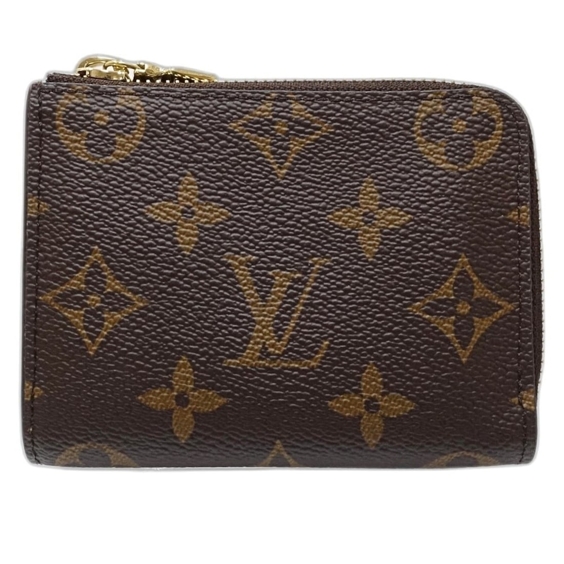 LOUIS VUITTON Louis Vuitton Monogram Wallet/Coin Case M83664 Portefeuille Noir Brown Jaune d'Or (1 of 10)