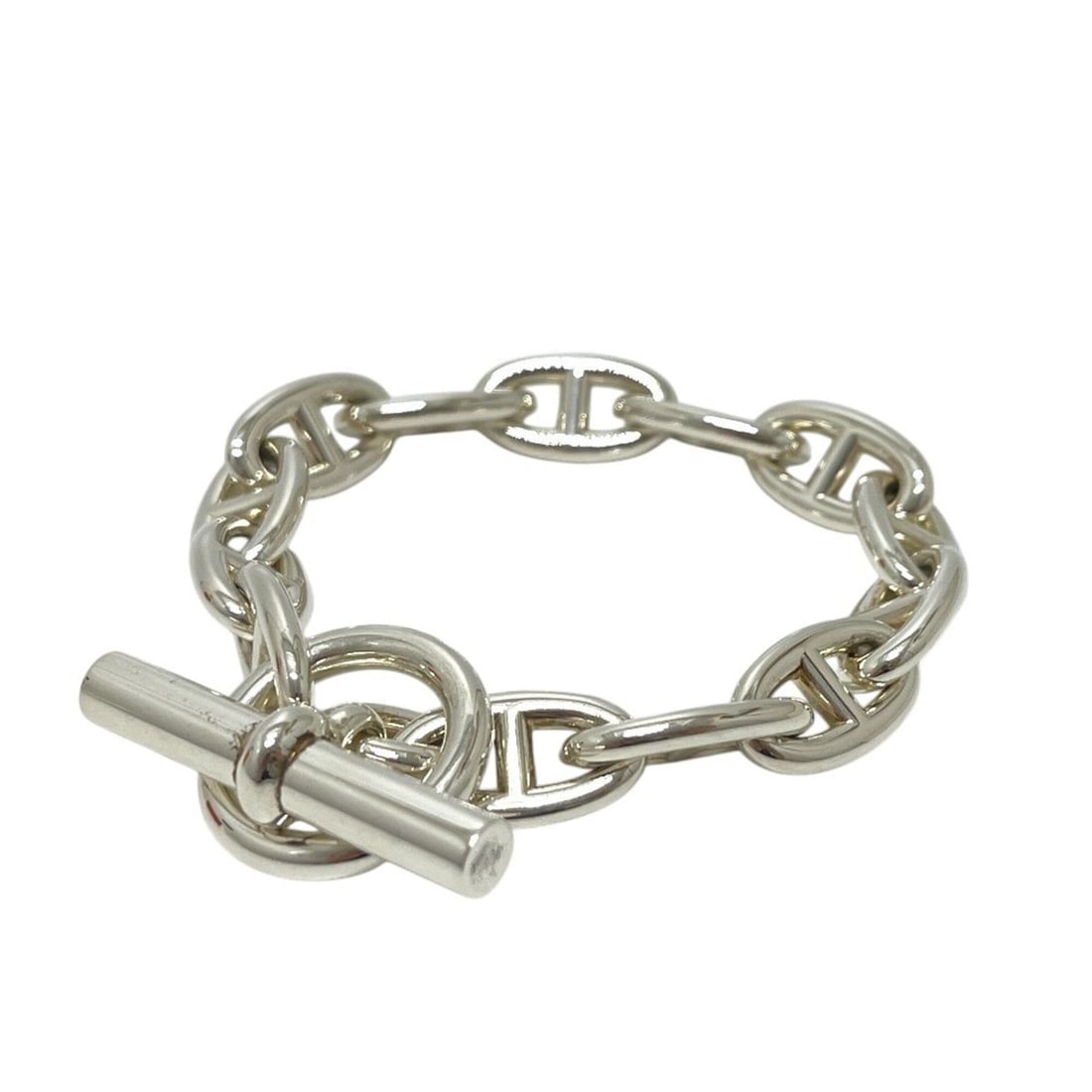 HERMES Chaine d'Ancre GM 13-link Bracelet SV925 Men's Women's Silver