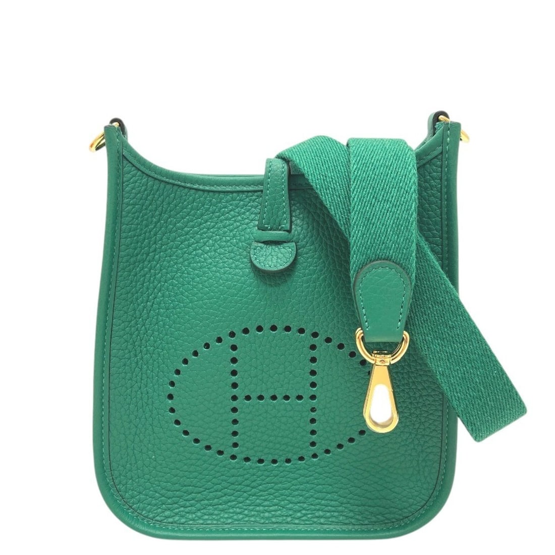 HERMES Evelyne TPM 16 Amazone Bag, Handbag, Shoulder Taurillon Clemence Leather, Women's, Vert: --- Catalog ---Category: SizeSize (HxWxD): 18cm x 16cm x 5cm / 7.08'' x 6.29'' x 1.96''Category: DesignType: Handbag, Shoulder bagColor: GreenGender: WomenMaterial: Taurillon clemence leather Category