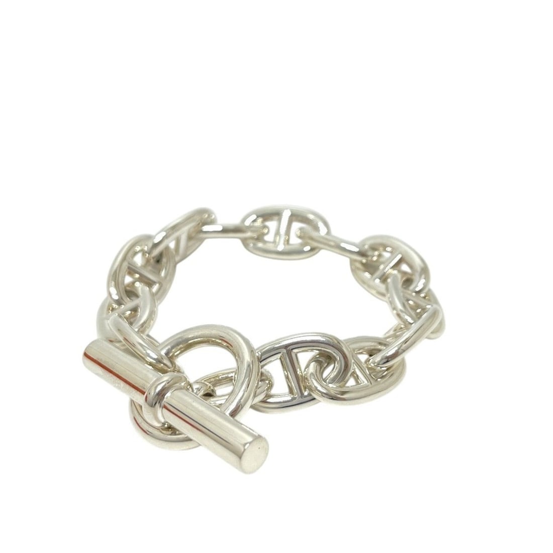 HERMES H101995B Chaine d'Ancre TGM 12-link bracelet SV925 men's silver