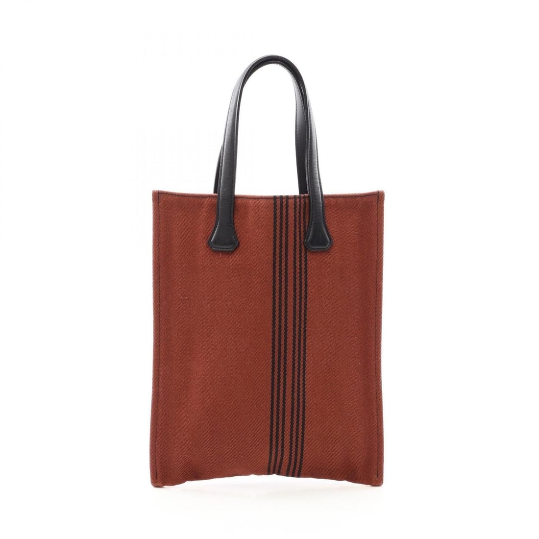 Hermes Potamos Cabas PM Tote Bag Handbag Canvas Veau Swift Women's Brown/Black