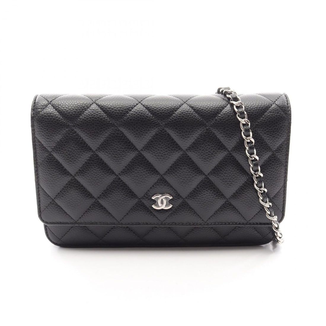 Chanel Matelassé Shoulder Bag/Handbag, Caviar Leather (Grained Calfskin), Women's, Black, AP0250