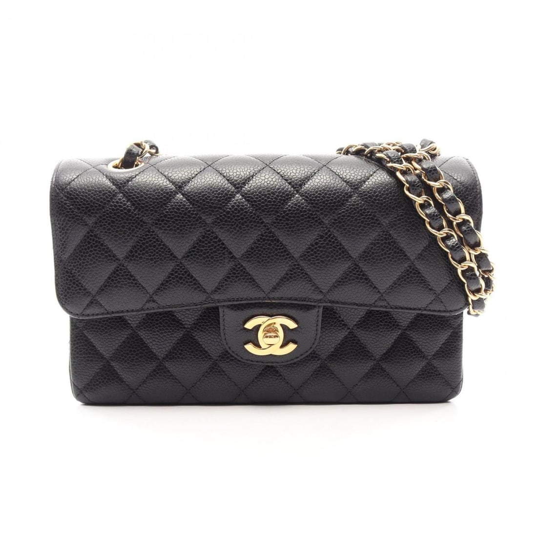 Chanel Matelassé Double Flap Shoulder Bag/Handbag, Caviar Leather (Grained Calfskin), Women's,