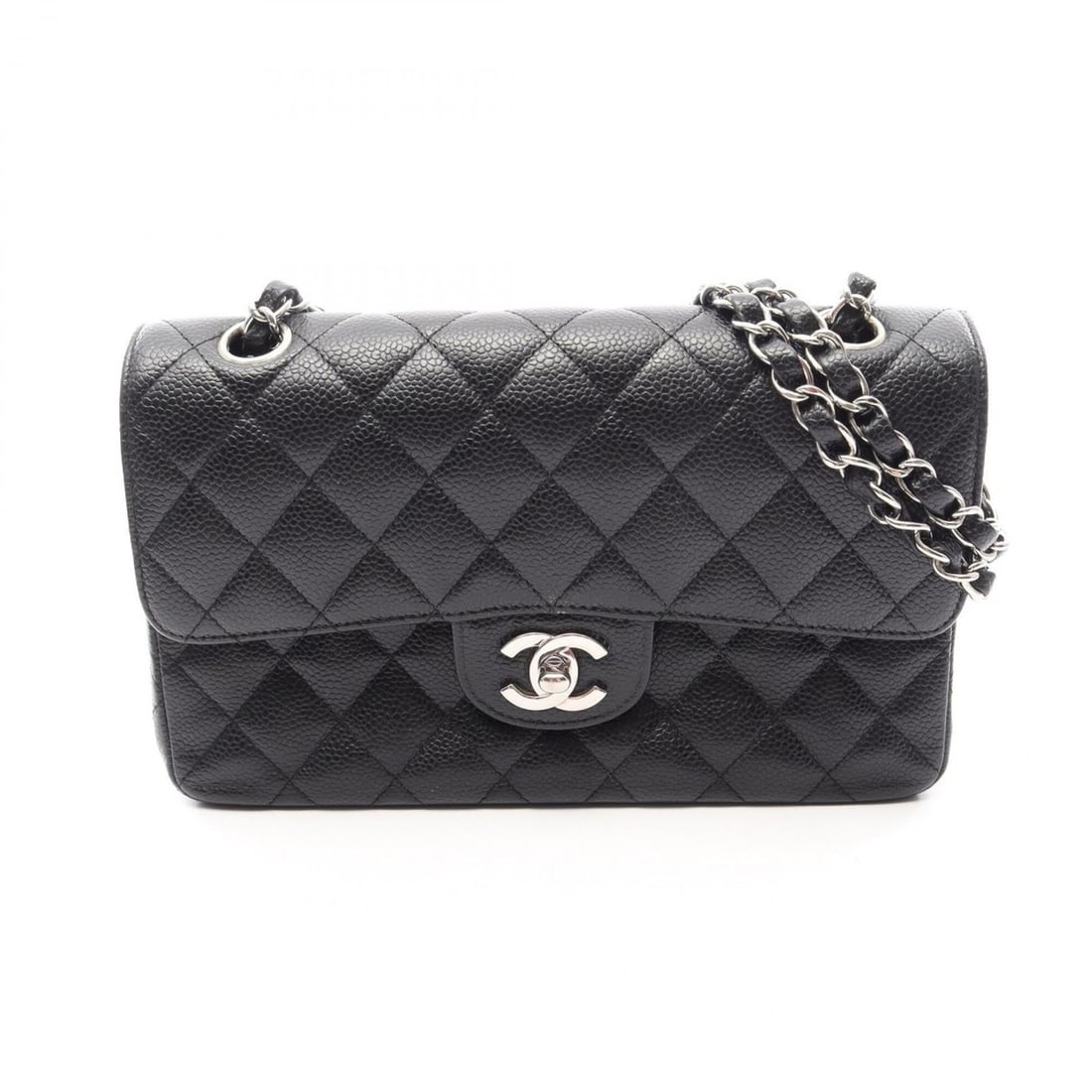 Chanel Matelassé Double Flap Shoulder Bag/Handbag, Caviar Leather (Grained Calfskin), Women's,
