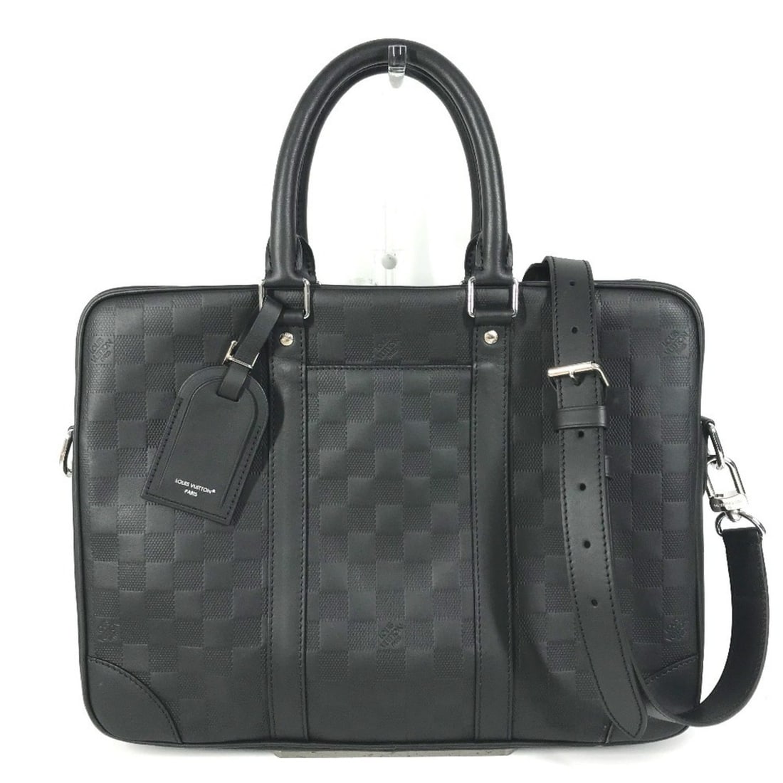 LOUIS VUITTON N40444 Damier Infini Porte Documents Voyage PDV Bag 2-Way Shoulder Handbag Business