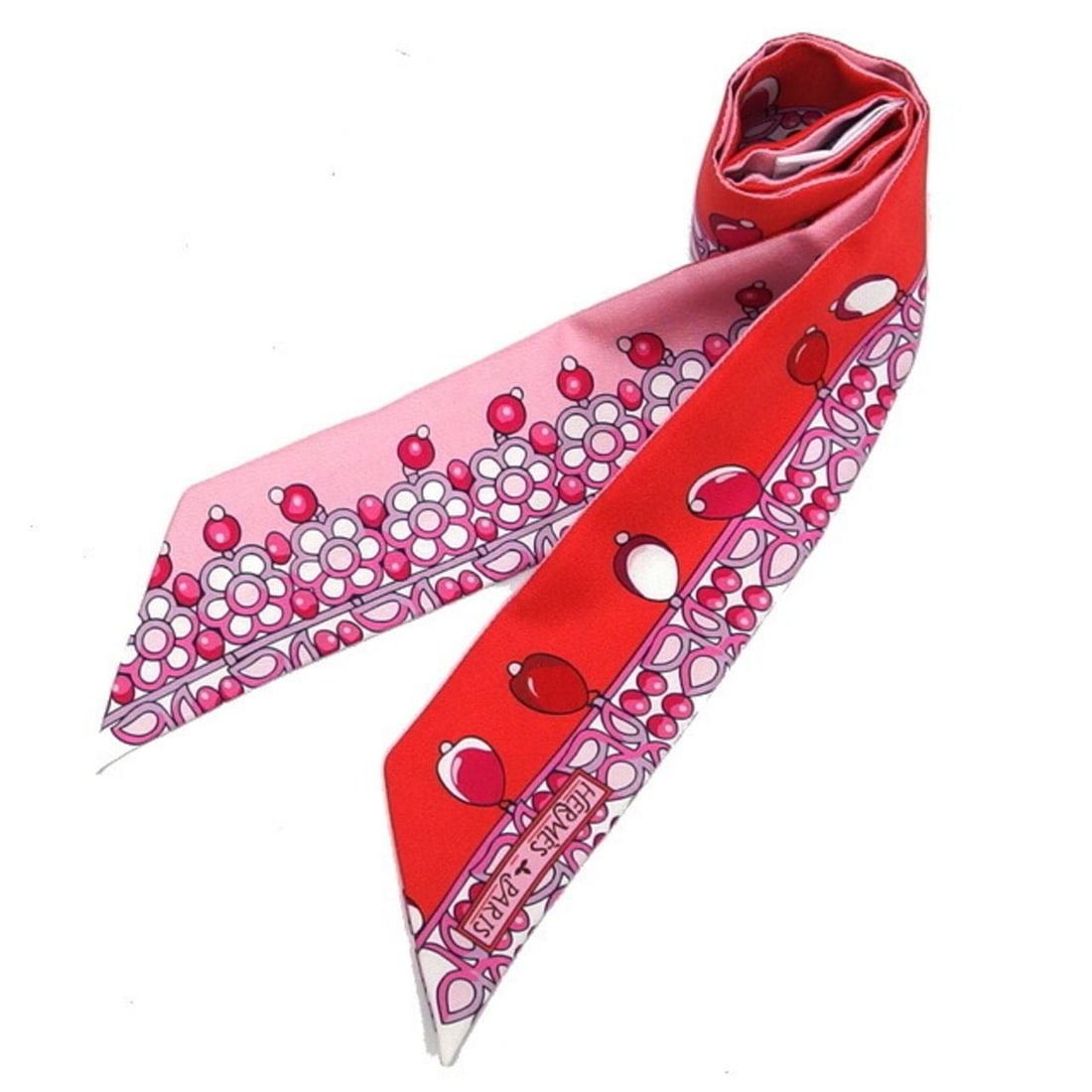 Hermes 2018 Maharaja Accessories Twilly Scarf Muffler Rose (1 of 9)