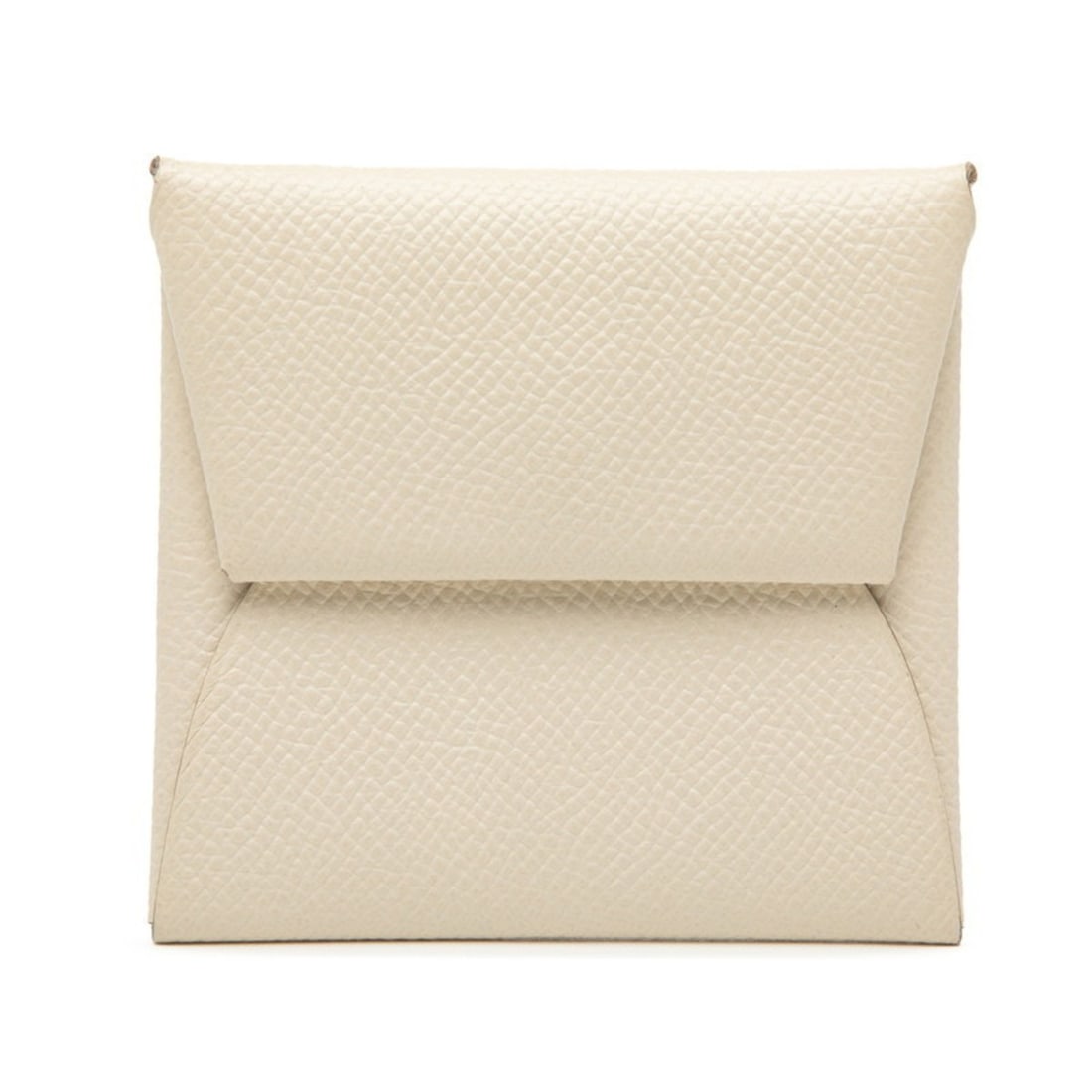 Hermès Bastia wallet/coin case, coin purse, accessory, jewelry beige, silver hardware, Epsom: --- Catalog ---Category: SizeSize (HxWxD): 8cm x 8.3cm x 8.00mm / 3.14'' x 3.26'' x 0.31''Category: DesignType: Coin purse/coin caseColor: BeigeGender: WomenMaterial: Epsom leather Category: GeneralBr