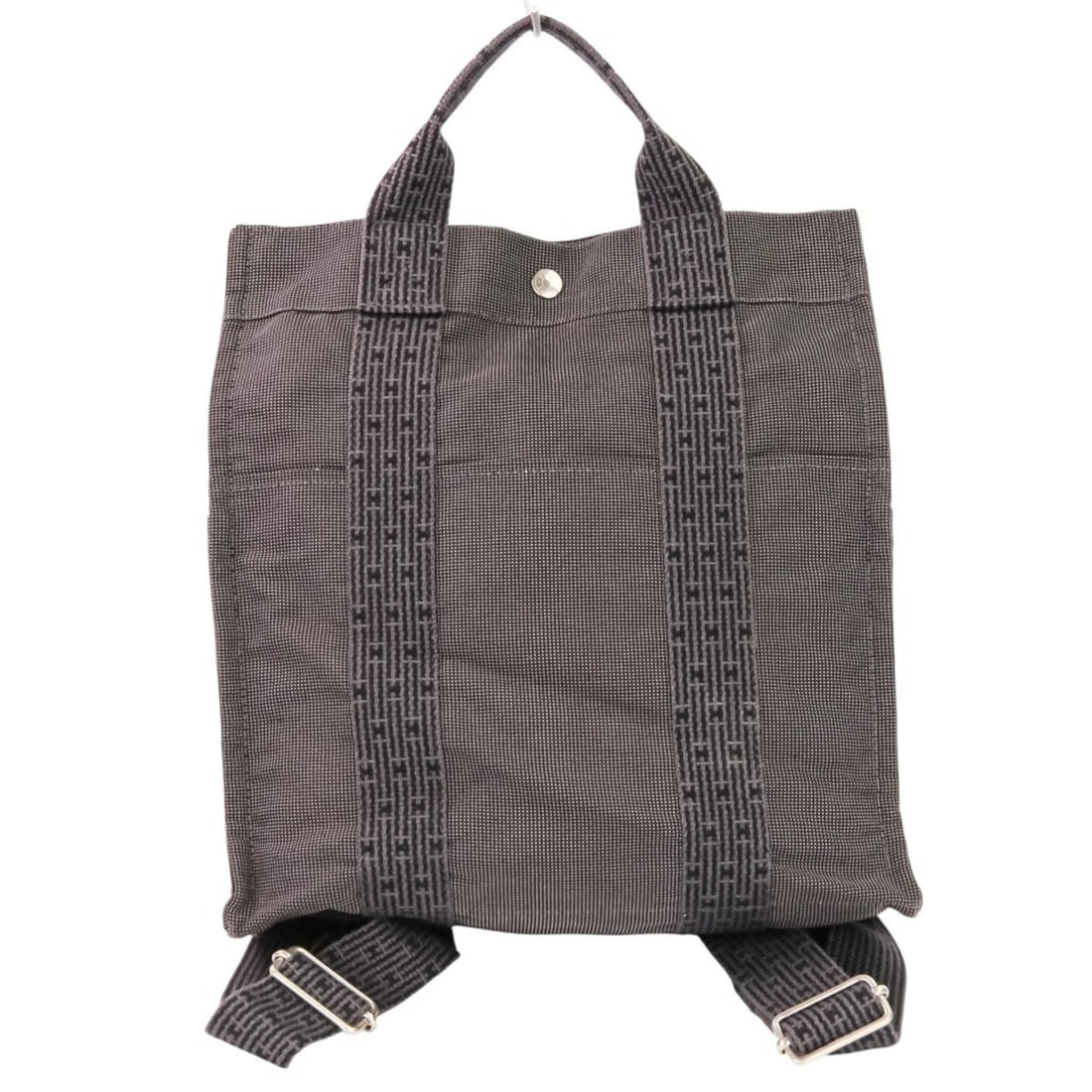 HERMES Air Line Ad MM Rucksack/Tote Bag, Gray, Women's