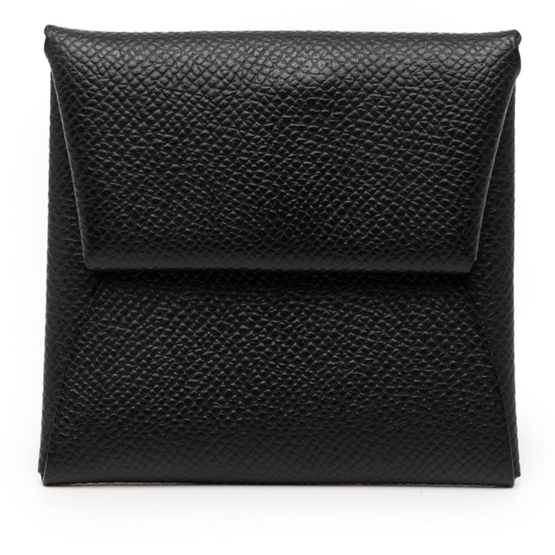Hermès Bastia Wallet/Coin Purse Black Epsom Leather Women's HERMES