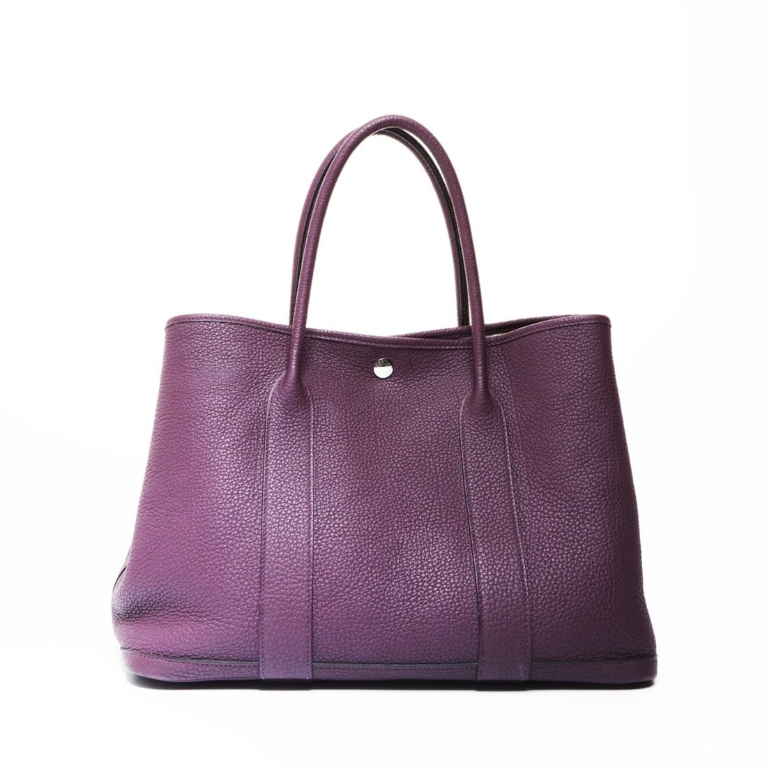 Hermès HERMES D stamp, 2019 Garden Party PM Togo tote bag, purple, WS26906