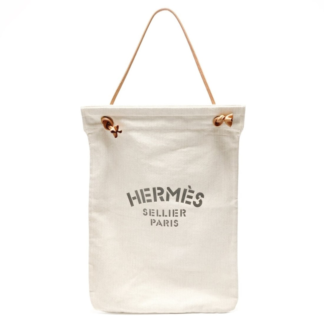 Hermes Hermès Aline GM canvas shoulder bag in beige