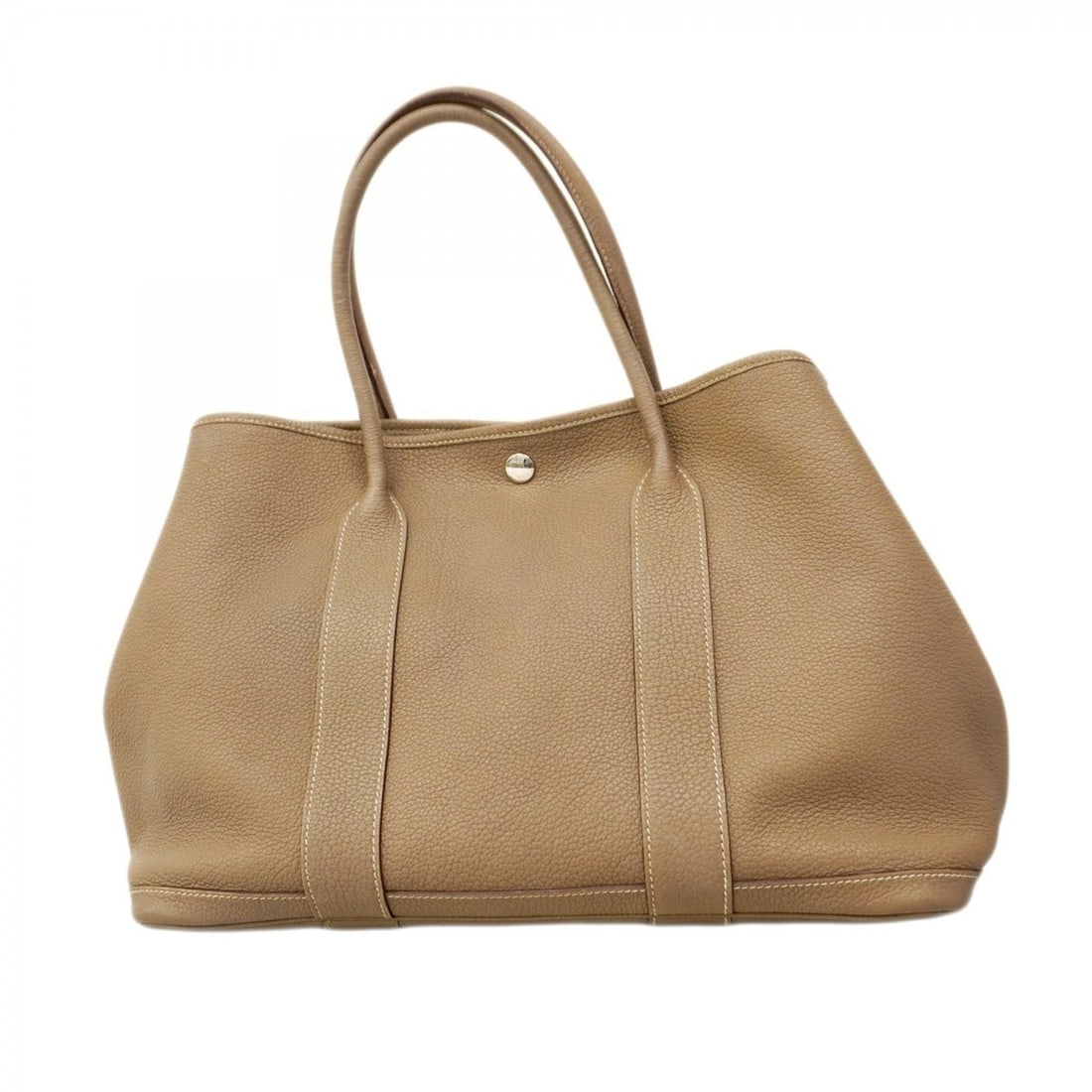 Hermes Hermès Garden PM Negonda Etoupe Tote Bag with O Stamp for Women