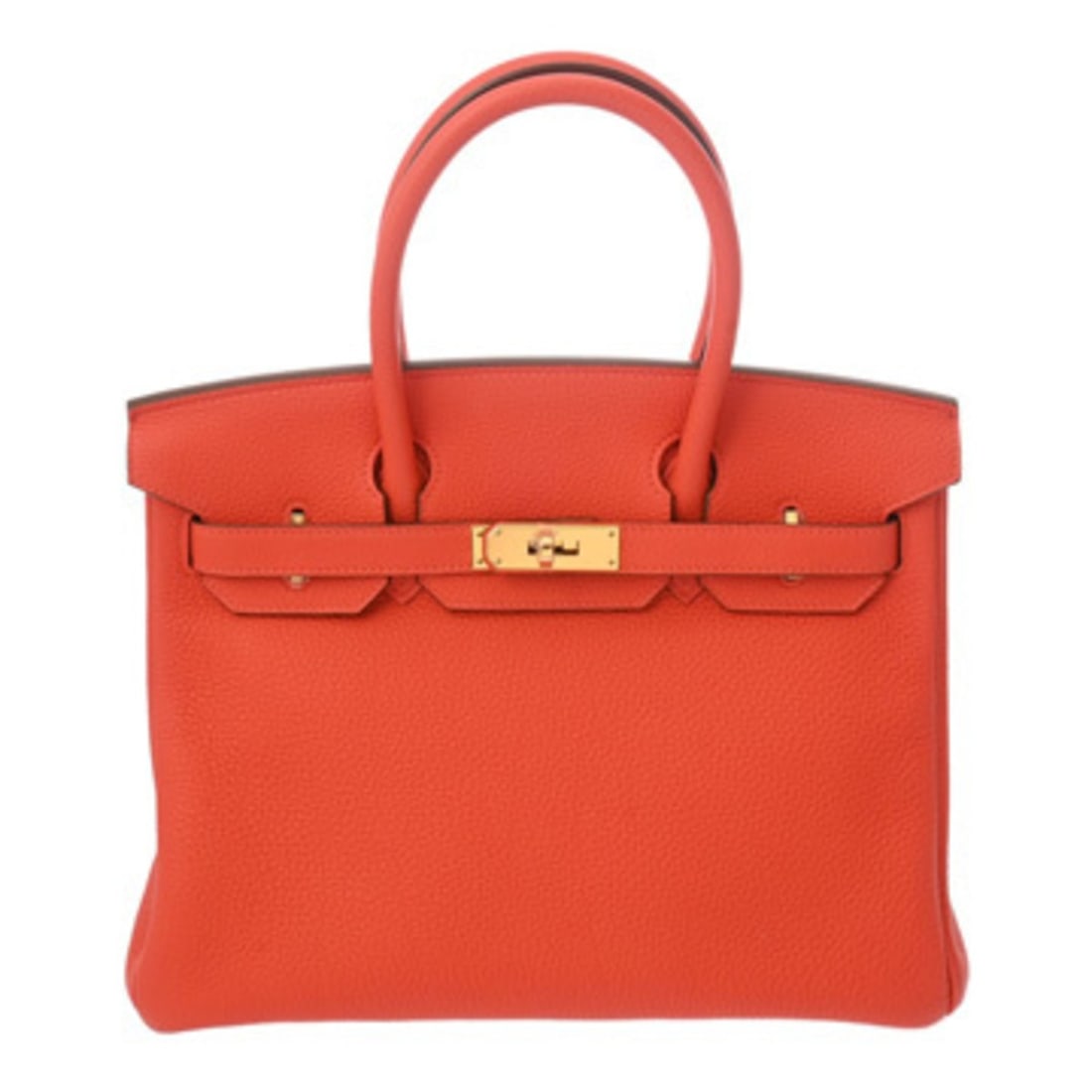 HERMES Birkin 30 Capucines X Stamp (circa 2016) Women's Togo Handbag A Rank Pre-owned Ginzo