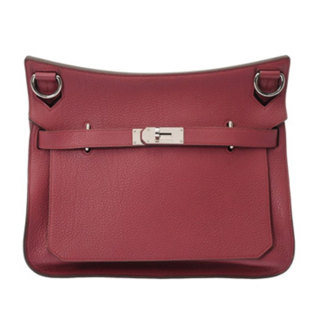 HERMES Gypsiere 34 Rosewood O Stamp (circa 2011) Women's Taurillon Clemence Shoulder Bag AB Rank
