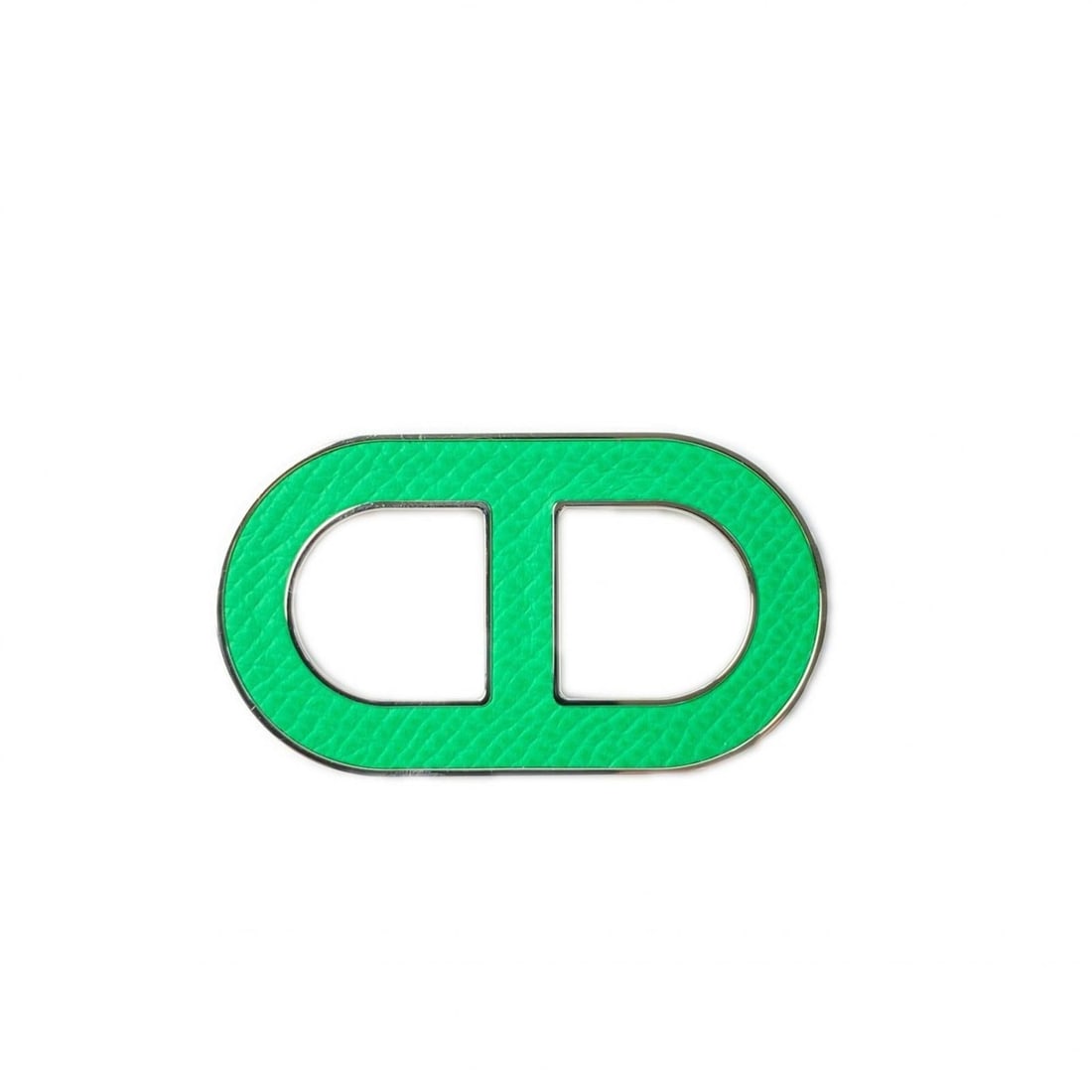 Hermes Chaine d'Ancre Brooch: --- Catalog ---Category: SizeSize (HxWxD): 3cm x 5.5cm / 1.18'' x 2.16''Category: DesignType: BroochColor: GreenGender: WomenCategory: GeneralBrand: Hermes--- Item List ---Section: ConditionRanking: