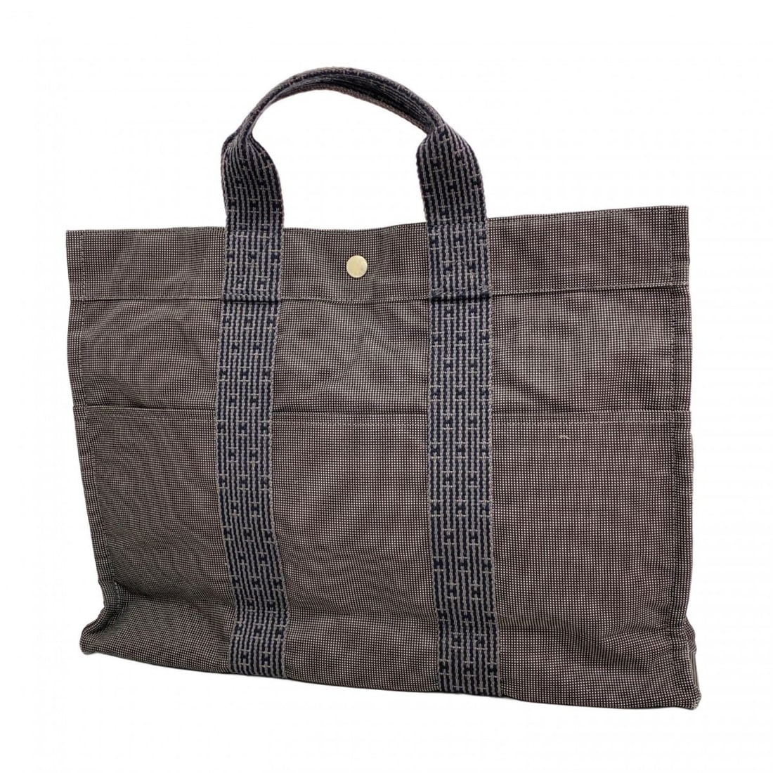 Hermes Hermès Air Line MM Tote Bag, Canvas, Gray, Men's and Women's: --- Catalog ---Category: SizeSize (HxWxD): 32.5cm x 43cm x 11cm / 12.79'' x 16.92'' x 4.33''Category: DesignType: Tote bagColor: GrayGender: Men,WomenMaterial: Canvas Hardware Color: SilverCategory: