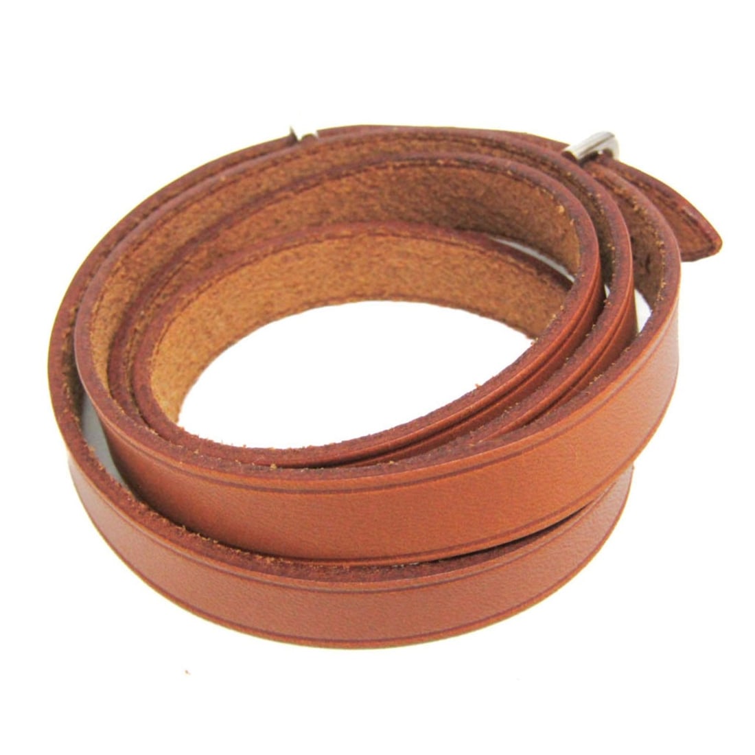 Hermes API II Choker Leather Bangle Brown - 2