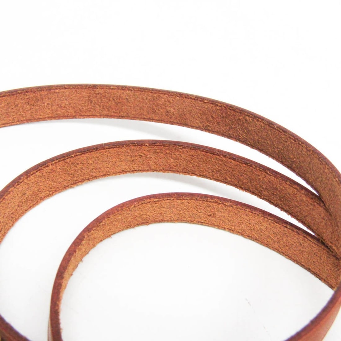 Hermes API II Choker Leather Bangle Brown - 9