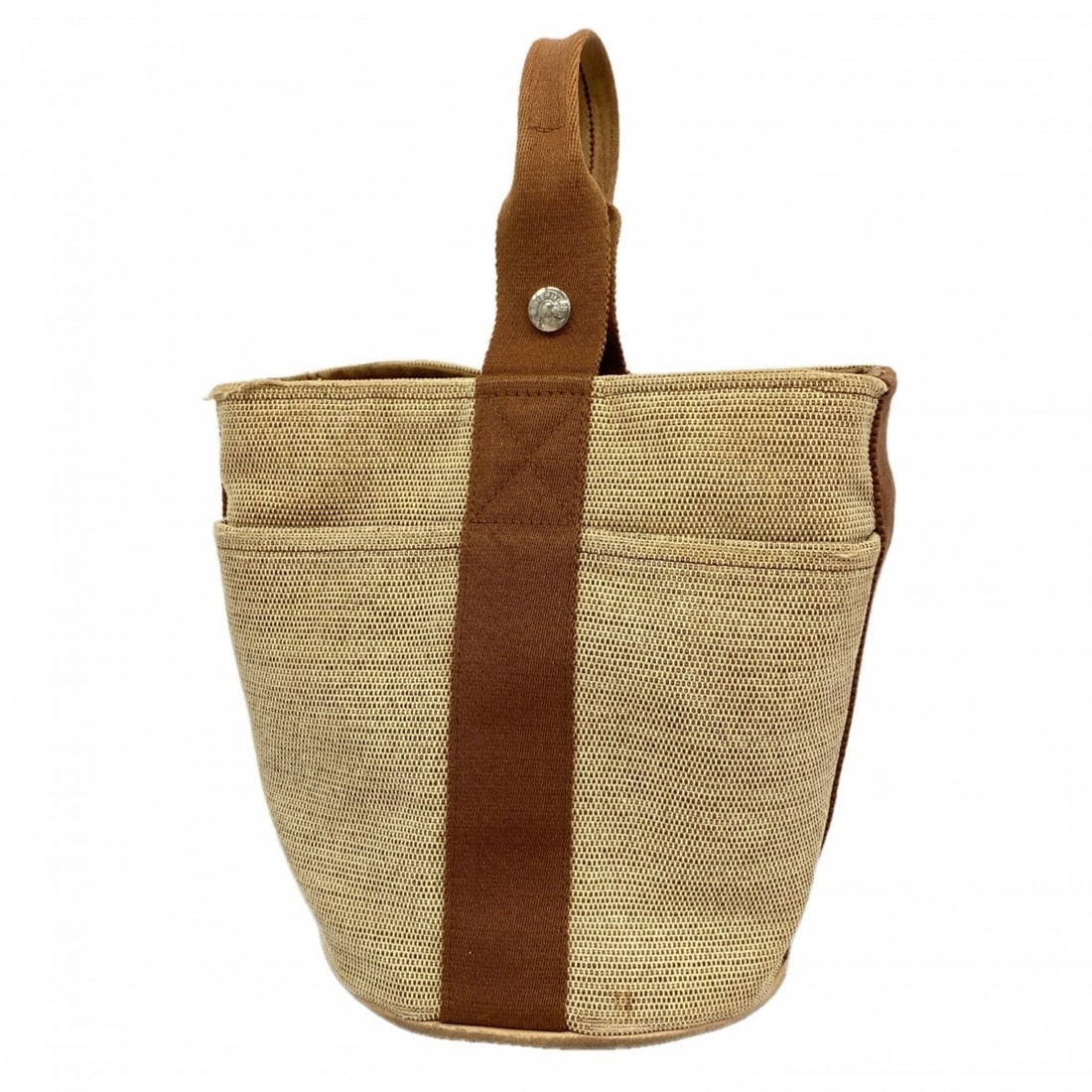 Hermes Hermès Saxo PM Handbag in Brown Canvas, Women's, P2401042