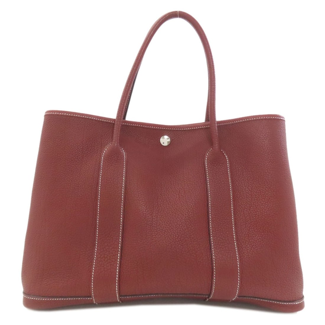Hermès Garden Party PM Negonda Tote Bag with Silver Hardware, Women's HERMES: --- Catalog ---Category: SizeSize (HxWxD): 26cm x 36cm x 17cm / 10.23'' x 14.17'' x 6.69''Category: DesignType: Tote bagColor: BordeauxGender: WomenMaterial: Negonda leather Category: GeneralBrand: He