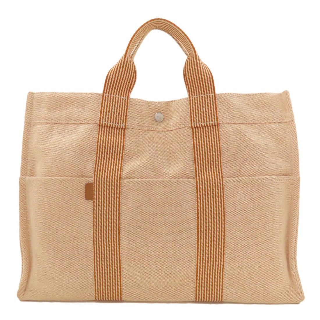 Hermes Sac Fleur Tou MM Handbag Canvas Women's HERMES