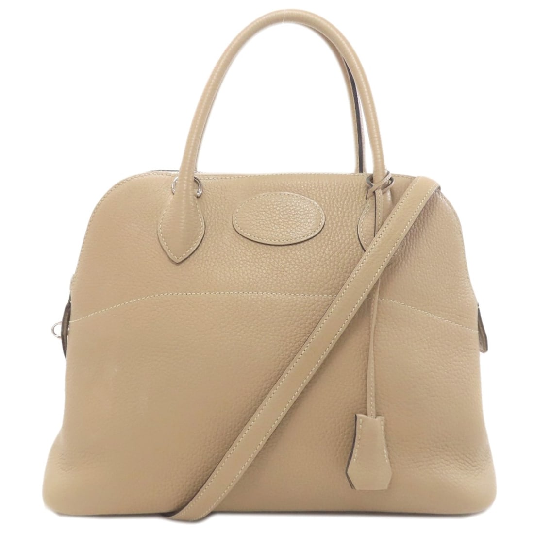 Hermès Bolide 31 Trench Handbag with Silver Hardware, Taurillon, Women's, HERMES