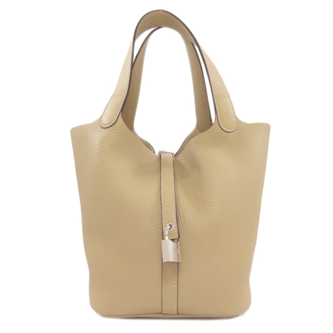 Hermès Picotin Lock MM Handbag with Silver Hardware, Taurillon, Women's, HERMES