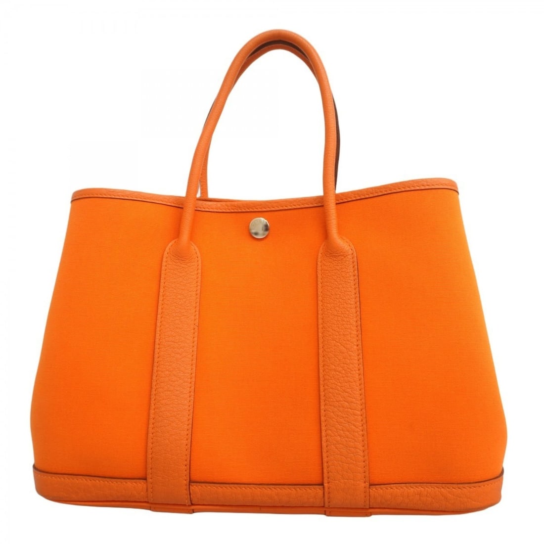 Hermes Hermès Garden TPM Toile Officier Tote Bag, Orange, Women's, P Stamp, P2415684