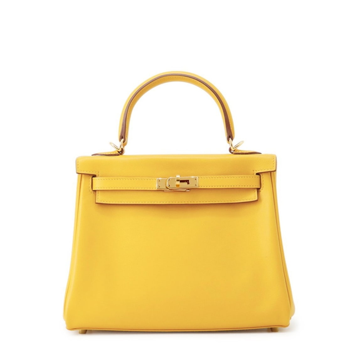 Hermès Kelly 25 handbag, swift, with inner stitching, featuring a C stamp and two-way shoulder