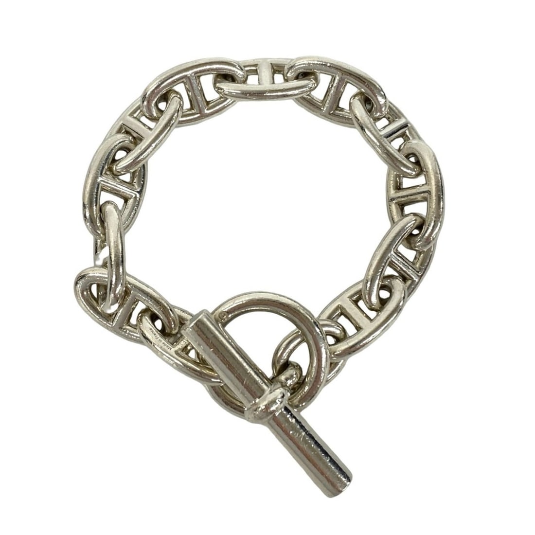 HERMES Chaine d'Ancre GM 12-link bracelet, sterling silver (925), accessory, silver, item number: --- Catalog ---Category: SizeLength: 15.5cm / 6.1''Category: DesignType: Charm braceletColor: SilverGender: WomenMaterial: Silver 925Category: GeneralBrand: Hermes--- Item List ---Section: