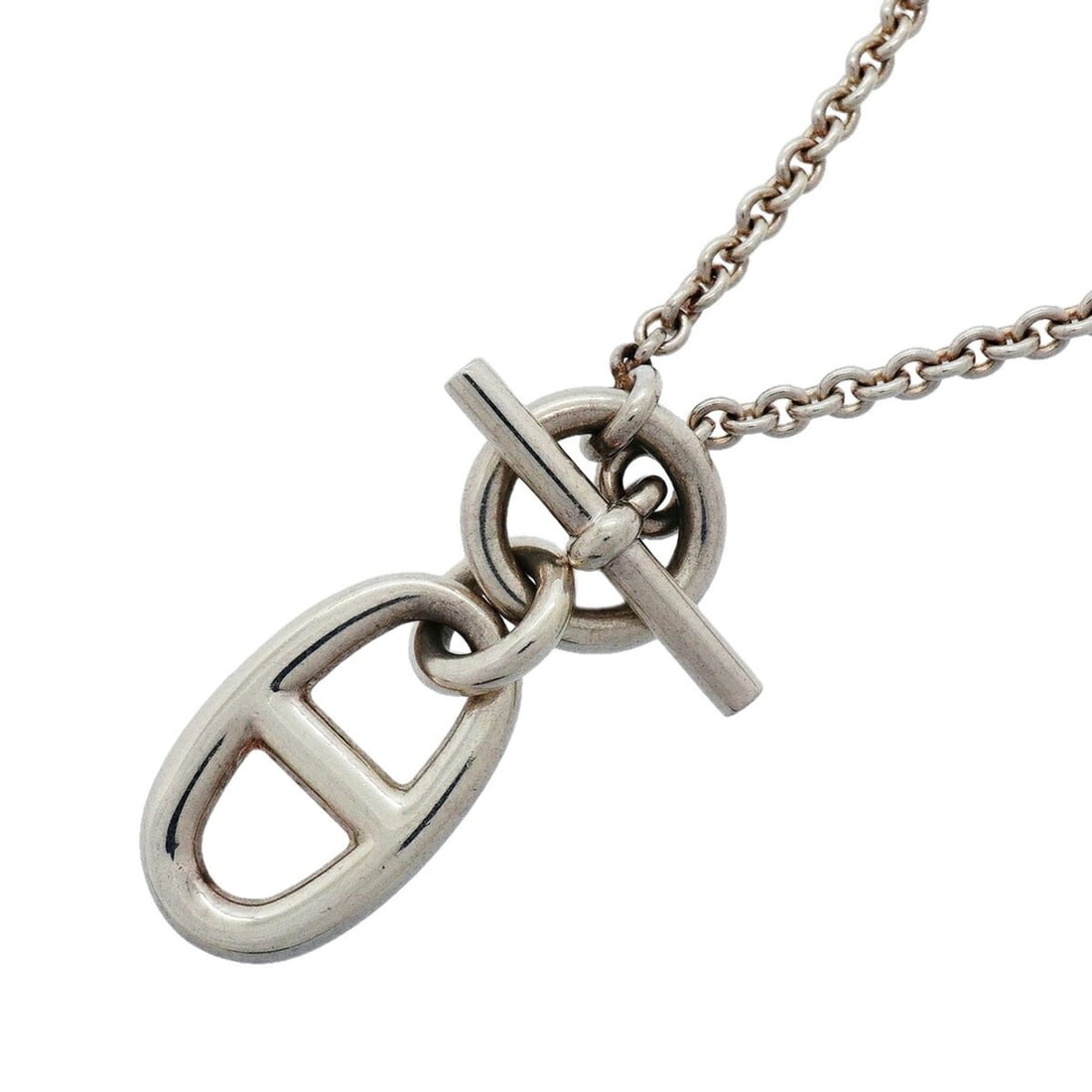 Hermes Chaine d'Ancre Amulet Necklace, Sterling Silver 925, Women's