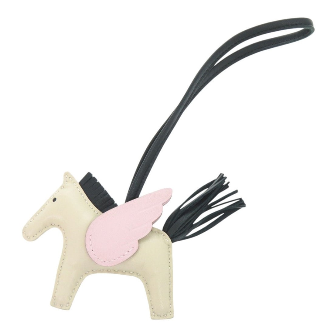 Hermes Rodeo Pegasus PM Charm, Clé Vert Cypres, Mauve Pale, Agneau Milo, U stamp (2022 production),