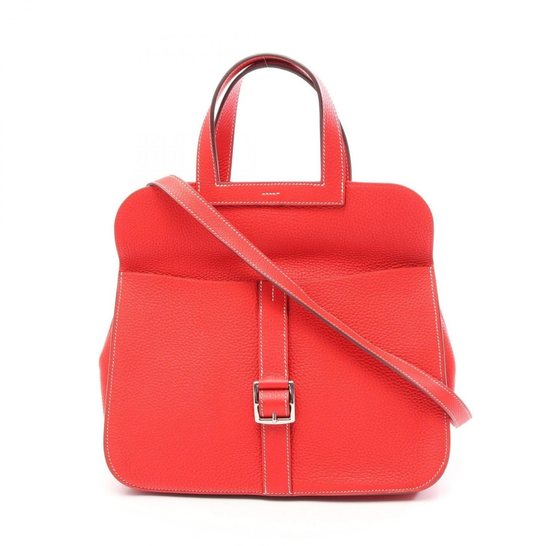 Hermes HERMES Alzan 31 Rouge Tomato 2-Way Handbag Togo Leather Women's Red: --- Catalog ---Category: SizeSize (HxWxD): 28cm x 31cm x 9cm / 11.02'' x 12.2'' x 3.54''Category: DesignType: HandbagColor: Red colorGender: WomenMaterial: Togo leather Category: GeneralBrand: