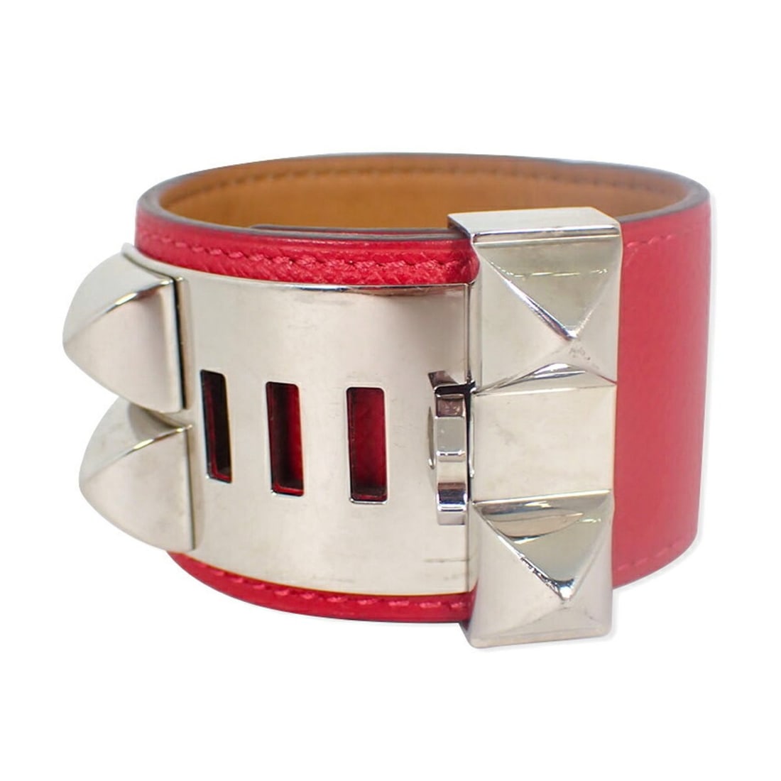 HERMES Collier de Chien Leather Bangle (1 of 8)