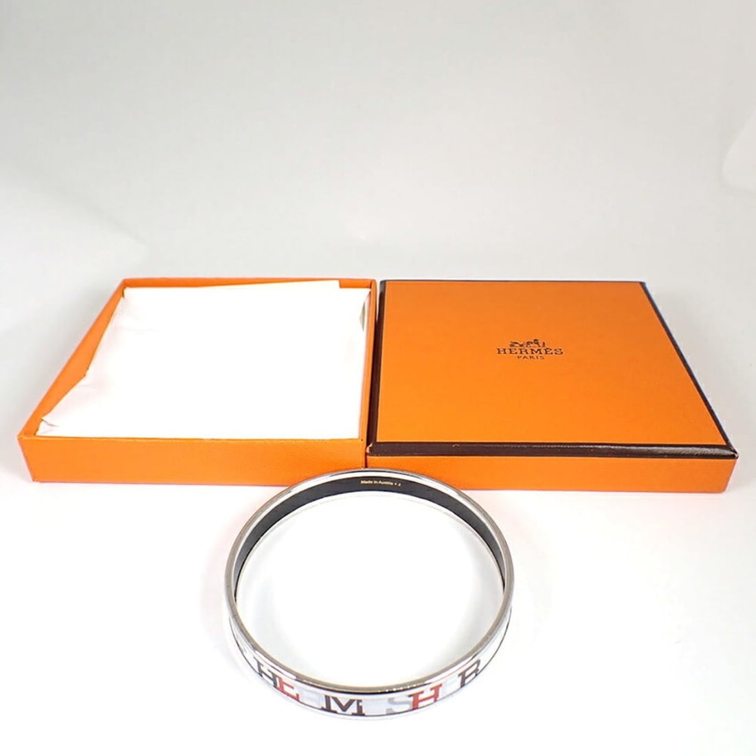 HERMES Enamel Bangle Bracelet - 7