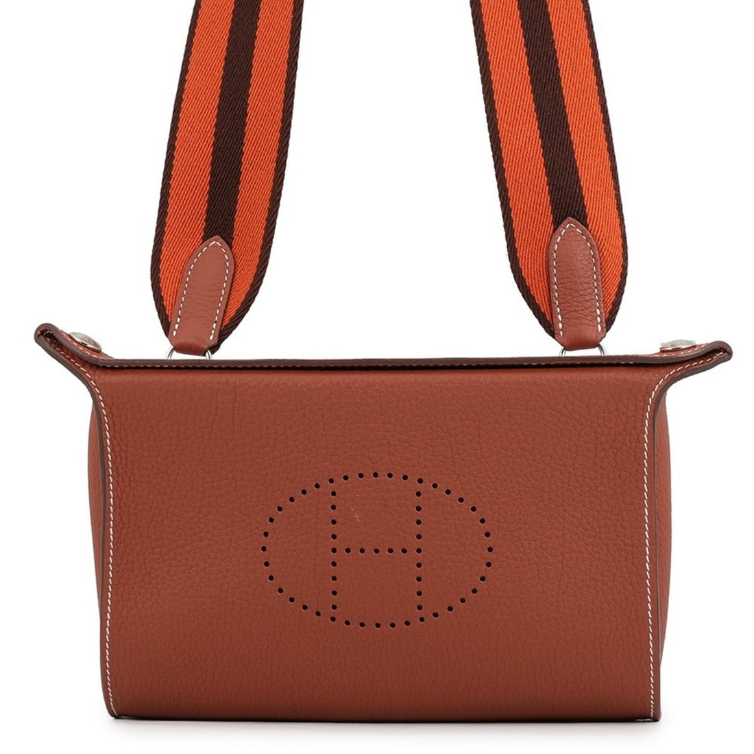 Hermes Shoulder Bag Videpoche Sienne Brick Havana Togo W Stamp Handbag HERMES