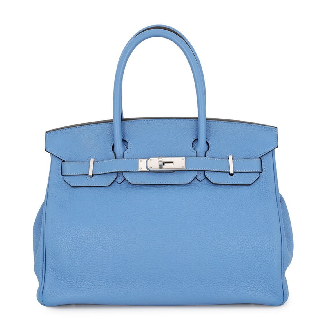 Hermes Birkin 30 Blue Paradise Taurillon Clemence ?R stamp HERMES handbag women's