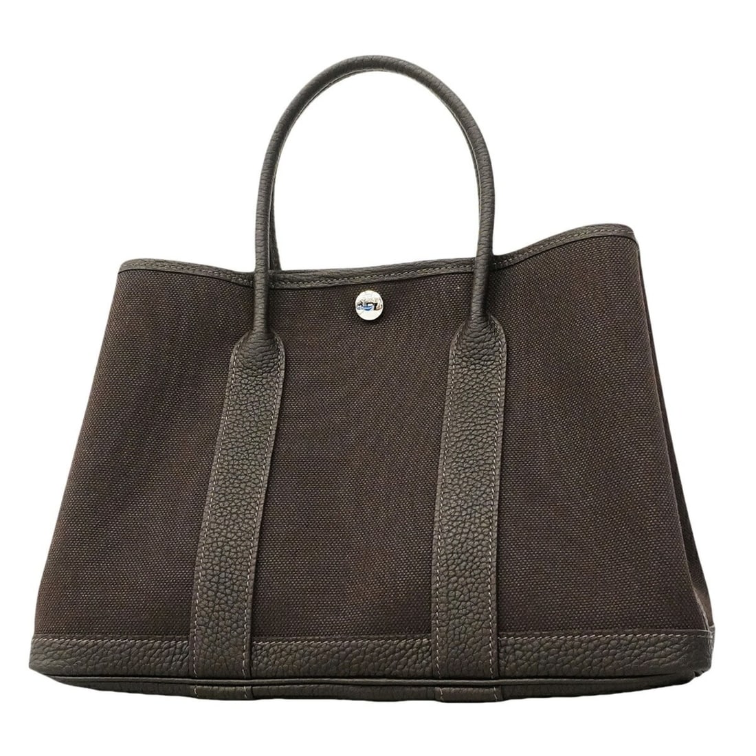 Hermes Garden TPM Tote Bag, Toile Military, Beblanc, G Stamp, Women's.: --- Catalog ---Category: SizeSize (HxWxD): 21cm x 30.5cm x 14cm / 8.26'' x 12'' x 5.51''Category: DesignType: Tote bagColor: BrownGender: WomenHardware Color: SilverCategory: GeneralBrand: Hermes---