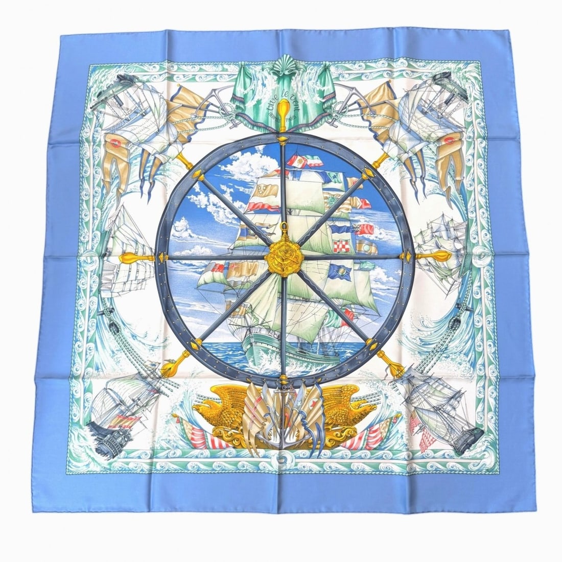 Hermes Carre 90 Vive le vent (Let the Wind Blow) Scarf/Muffler for Women