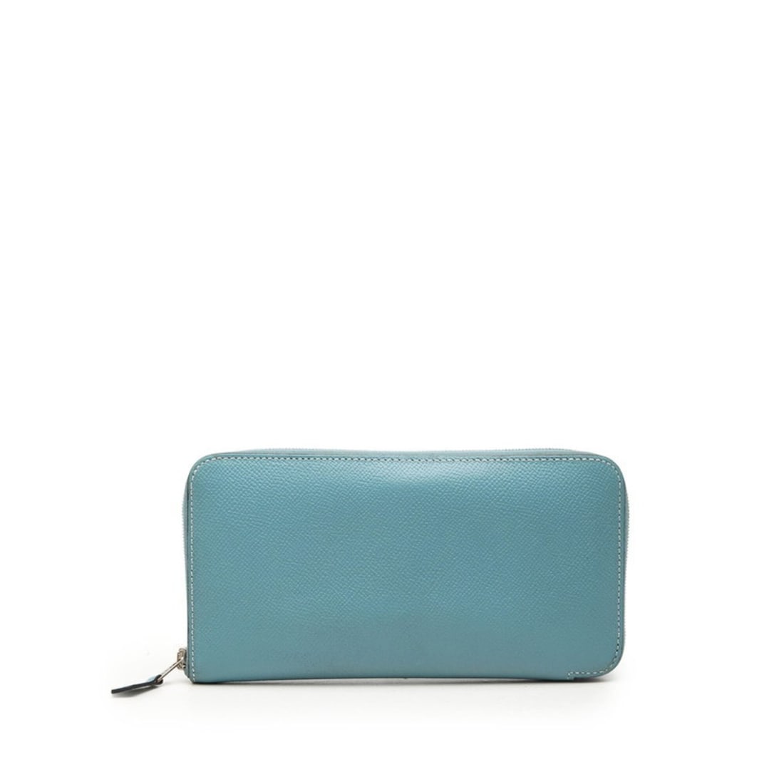 Hermes Azap Long Classic Round Zip Wallet, Blue Jean, Veau Epsom Leather, Women's