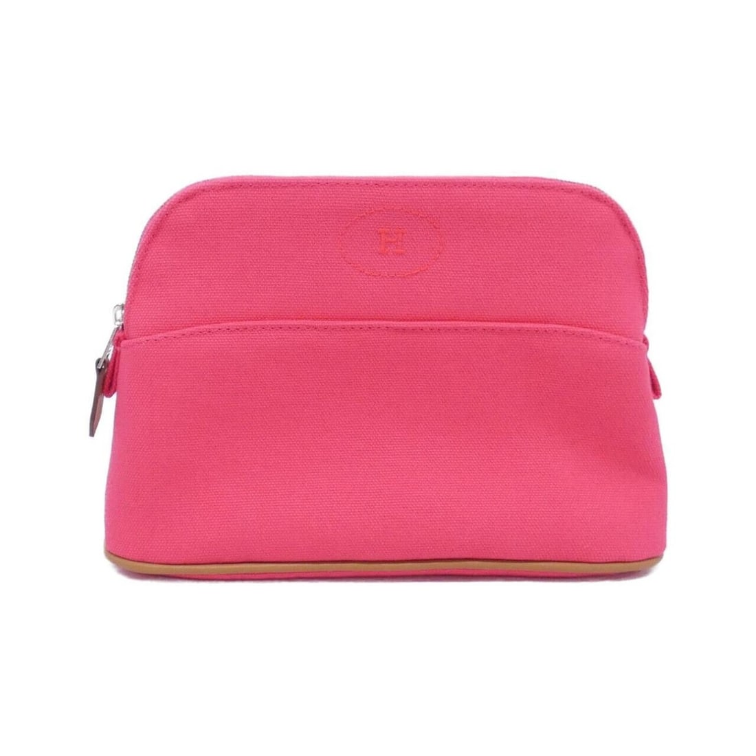 Hermes Bolide Mini 103773M Handbag Pouch: --- Catalog ---Category: SizeSize (HxWxD): 13cm x 20cm x 7cm / 5.11'' x 7.87'' x 2.75''Category: DesignType: Handbag, PouchColor: PinkGender: Women,MenMaterial: Canvas Hardware Color: SilverCategory: