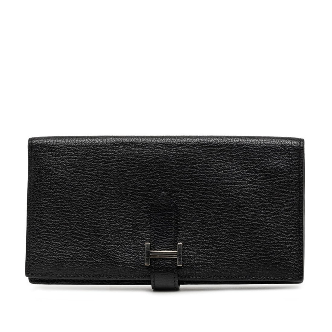Hermes Bearn Soufflé Long Wallet ?P Stamp 2012 Noir Silver Hardware Chevre Leather Women's HERMES: --- Catalog ---Category: SizeSize (HxWxD): 9cm x 17.5cm x 1.5cm / 3.54'' x 6.88'' x 0.59''Category: DesignType: Long wallet (bi-fold)Color: NoirGender: WomenMaterial: Chevre leather Category: GeneralB