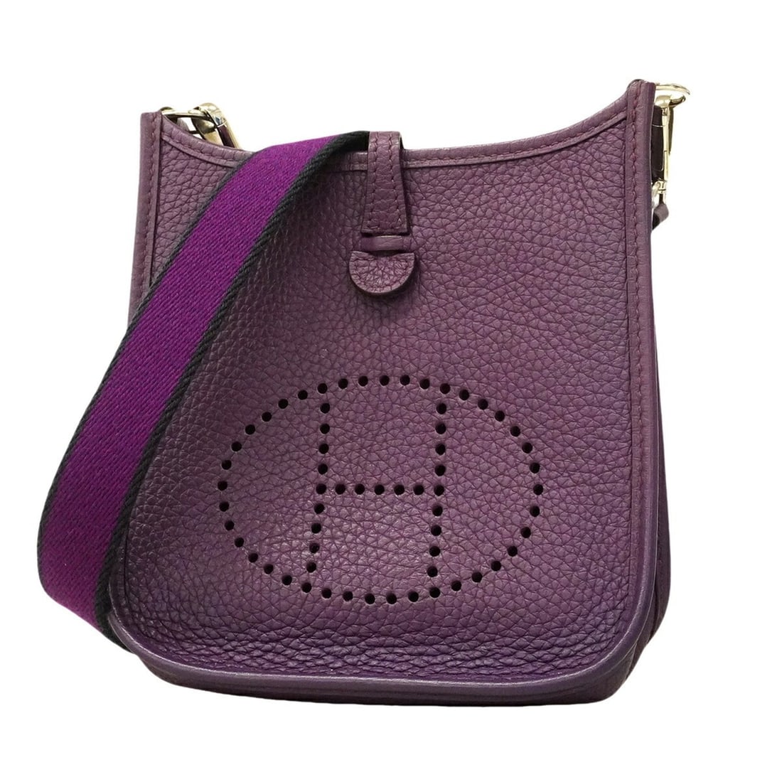 Hermes Shoulder Bag Evelyne TPM Taurillon Clemence Anemone ?Q Stamp Ladies: --- Catalog ---Category: SizeSize (HxWxD): 18cm x 16.5cm x 5.5cm / 7.08'' x 6.49'' x 2.16''Category: DesignType: Shoulder bagColor: AnemoneGender: WomenMaterial: Taurillon clemence leather Hardware Co