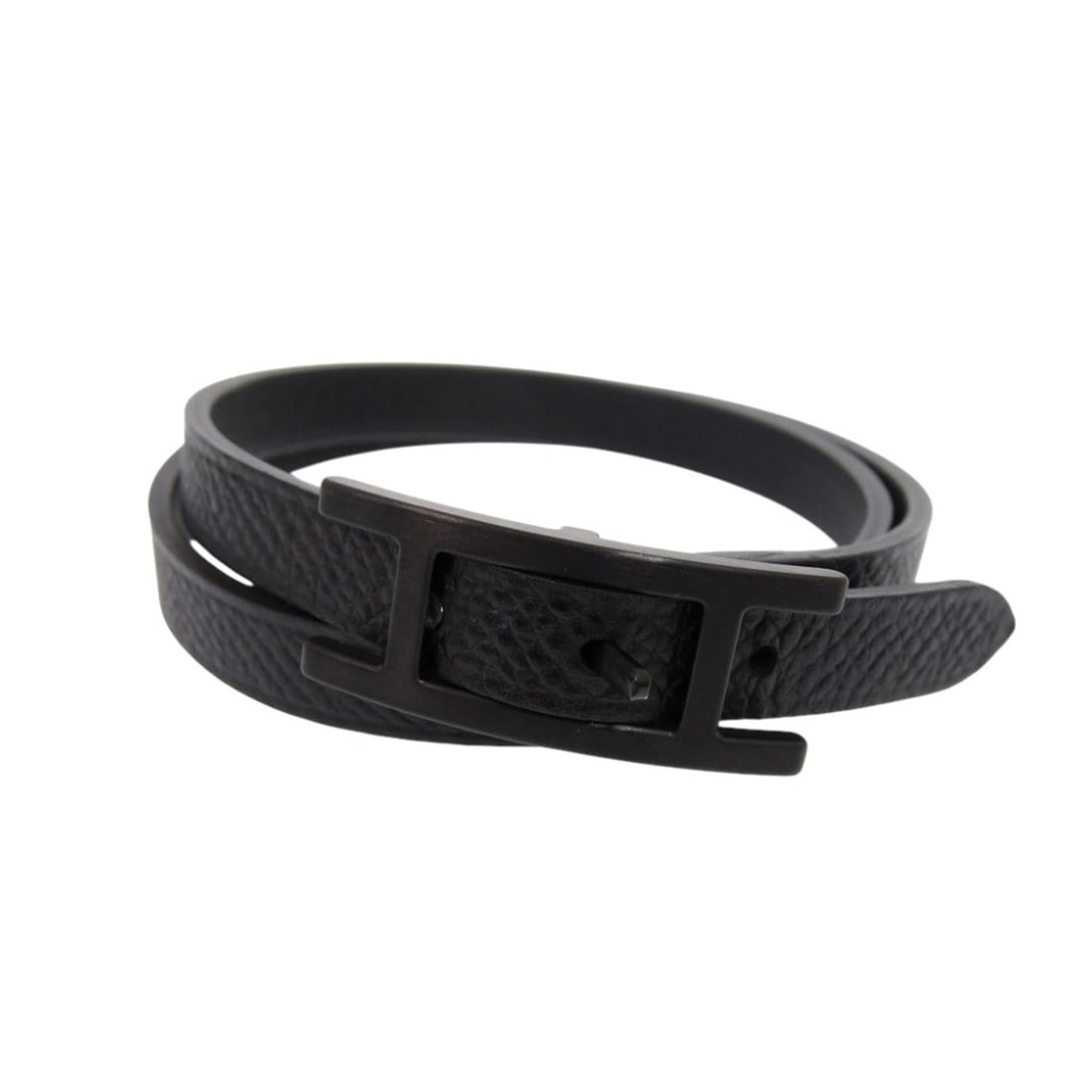 Hermes Behapi Double Tour bracelet, double-strand, T stamp (2015 production), Veau Swift/Veau Epsom (1 of 4)