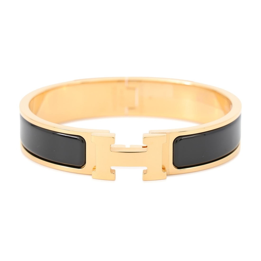 Hermes Click H bracelet, size PM, black. HERMES bangle, bracelet. BRACELET (1 of 12)
