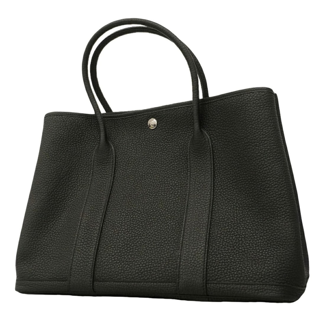 Hermes Garden PM Tote Bag, Negonda Black, B Stamp, Women's: --- Catalog ---Category: SizeSize (HxWxD): 27cm x 36.5cm x 17.5cm / 10.62'' x 14.37'' x 6.88''Category: DesignType: Tote bagColor: BlackGender: WomenMaterial: Negonda leather Hardware Color: SilverCat